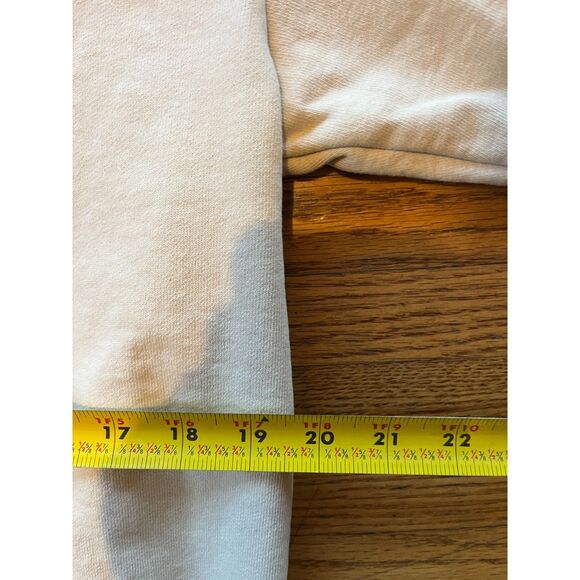 TALENTLESS Cream 100% Cotton Pullover Sweatshirt Hoodie Top  Mens Size Medium - Picture 9 of 10